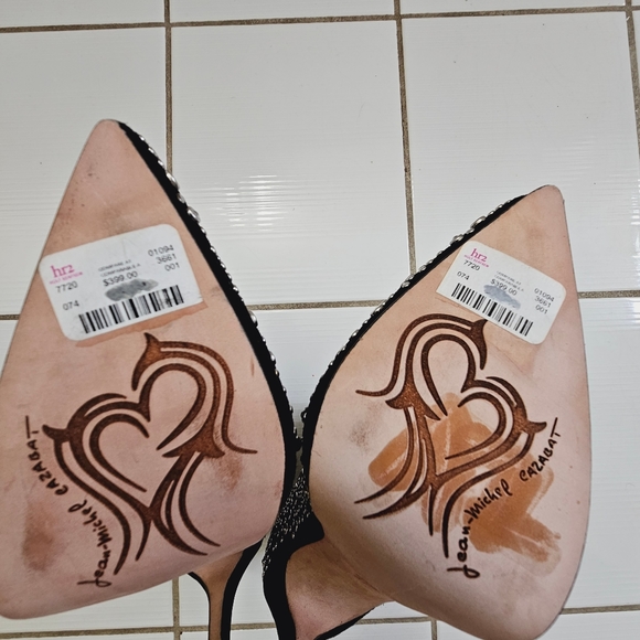 Jean-Michel Cazabat Ankle Boots Black Studded, Crystal Accent EU 37 Tag On - Picture 6 of 14